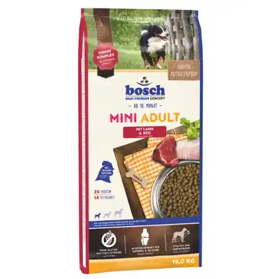 Bosch Adult Mini Lamb+Rice 15kg DLA ALERGIKÓW BEZGLUTENOWA