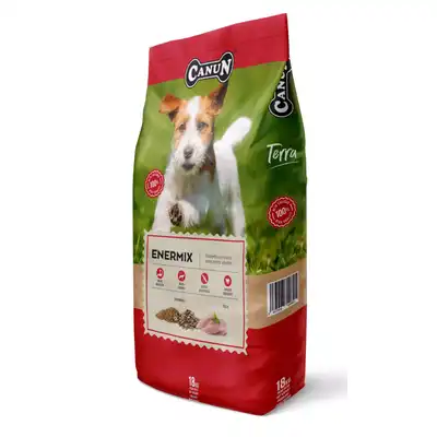 CANUN TERRA ENERMIX 18 KG KARMA DLA PSÓW DOROSŁYCH SZKOLĄCYCH SIĘ