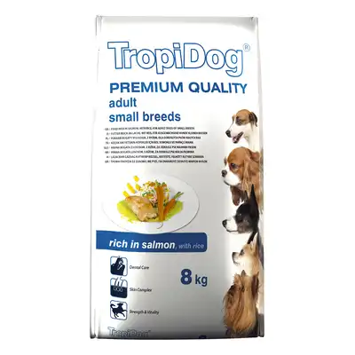 Tropidog Premium ŁOSOŚ + Ryż 8kg dla ras małych