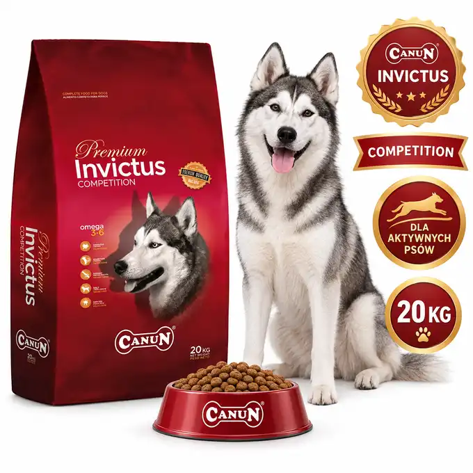 CANUN INVICTUS 20KG PREMIUM DLA PSA Z JAGNIĘCINĄ