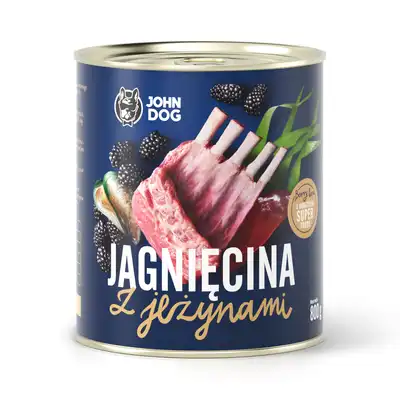 John Dog Berry Line Jagnięcina z Jeżynami 800gr