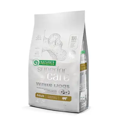 Nature’s Protection White Dogs Lamb 10 kg – karma z jagnięciną dla dorosłych psów małych ras