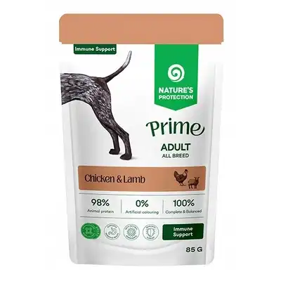 Nature's Protection karma dla psa IMMUNITY SUPPORT CHICKEN LAMB 85g