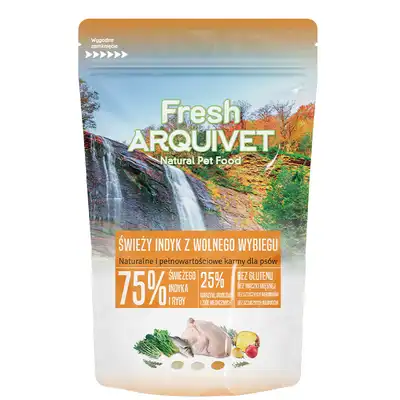Próbka Arquivet Fresh indyk i ryba oceaniczna 100 g – opakowanie