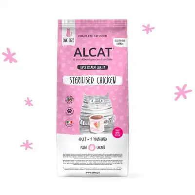 ALCAT Sterilized CHICKEN dla kotów sterylizowanych 8 kg