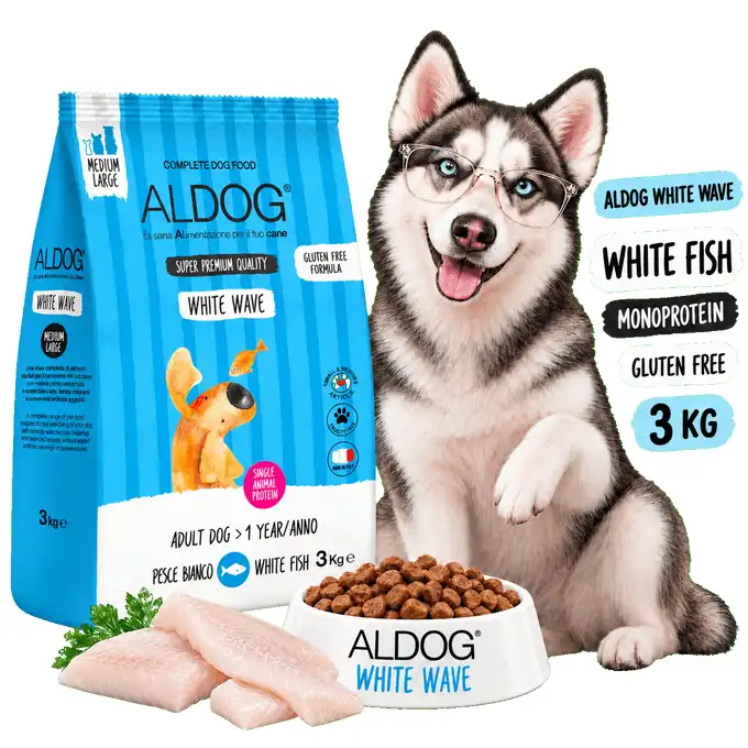ALDOG White Wave M/L monobiałkowa z białą rybą ALERGIA 3kg