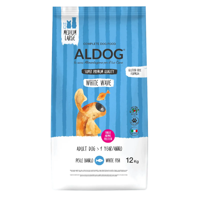 ALDOG White Wave z białą rybą — opakowanie 12 kg