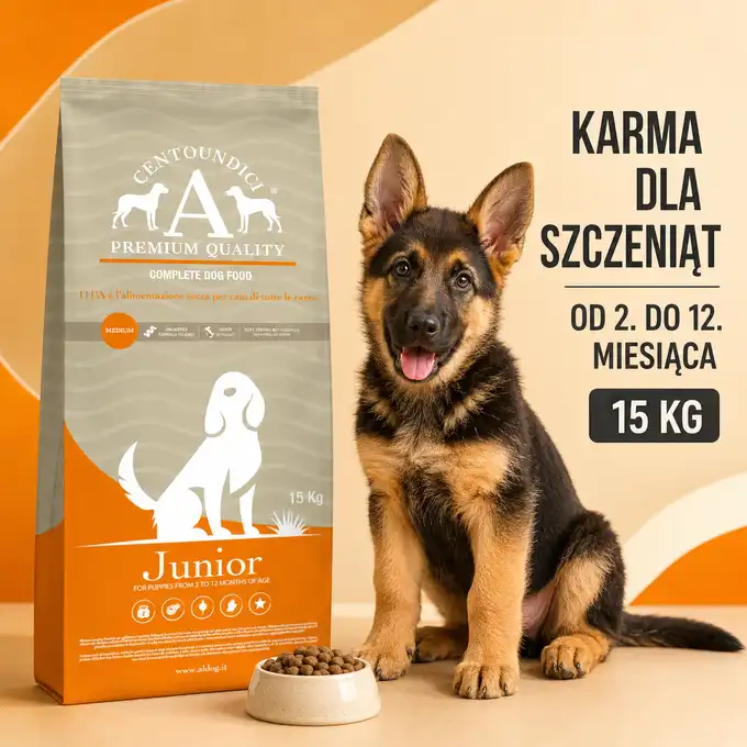 ALDOG Premium Junior z wieprzowiną 15 kg LEKKOSTRAWNA