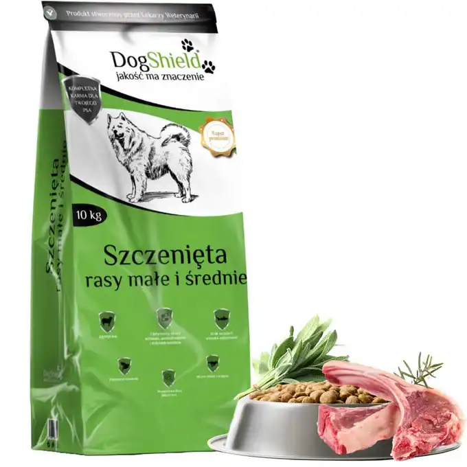 BIOFAKTOR DOGSHIELD SZCZENIĘTA MAŁE PSY JAGNIĘCINA 10KG
