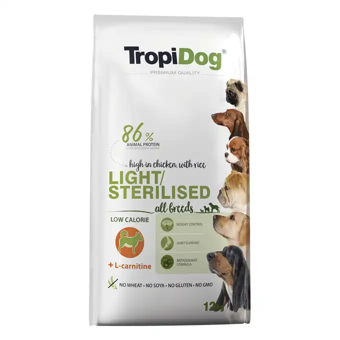 Tropidog Premium STERILIZED / LIGHT 12kg