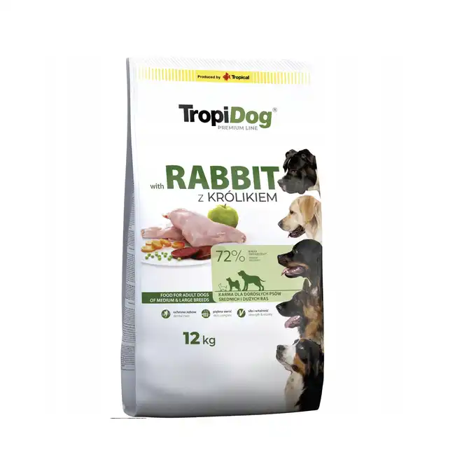 Tropidog Premium Wołowina+Ryż 12kg BEZ KURCZAKA (1)